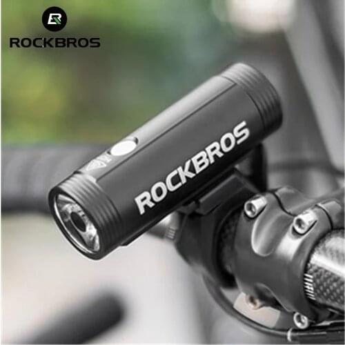 ROCKBROS 400LM Bicycle Front Light Rainproof USB Rechargeable Bike Light Cycling Headlight LED 2000mAh Flashlight MTB Bike Lamp