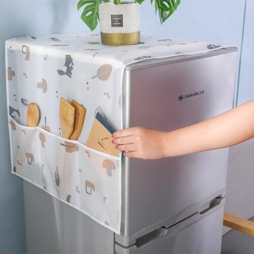 Waterproof Washing Machine Dust cover Dustproof Refrigerator Cover Pattern Sun Dust Protection Case Household Accessories