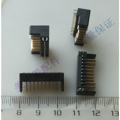 2PCS) Laptop gold finger power contact port to socket socket socket connector 9p 9 pin