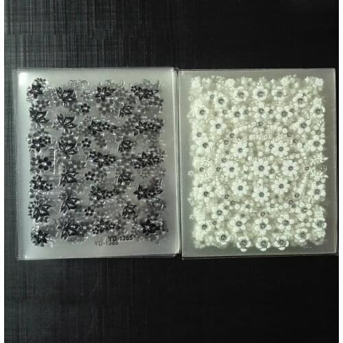 30 sheets Floral Design 3D Nail Stickers Transfer Nail Art Decals DIY Nail Tips Decoration Tools 8 Sheets