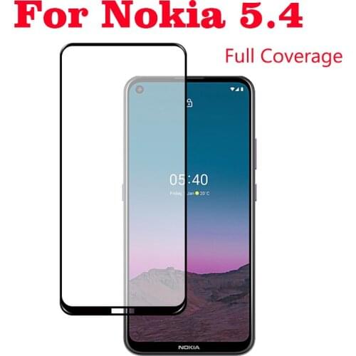 3D Full Glue Tempered Glass For Nokia 5.4 Full Cover 9H film Explosion proof Screen Protector On For Nokia 5.4 Guard Saver