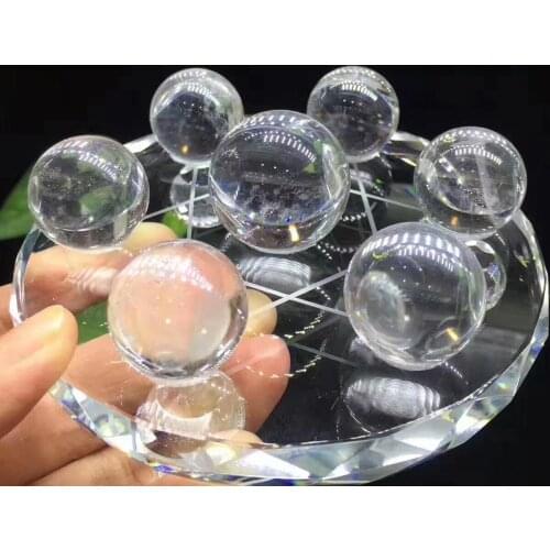 7 new 100% natural white crystal seven star town healing crystal