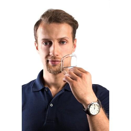 8 in 1 Beard Shaping &Styling Tool for Perfect Line up &Edging Mens Facial Hair Style Stencil Beard Comb Hair Removal