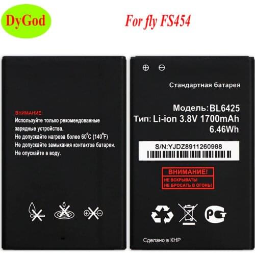 BL6425 fly FS454 Nimbus 8 Battery 1700mAh Accumulator