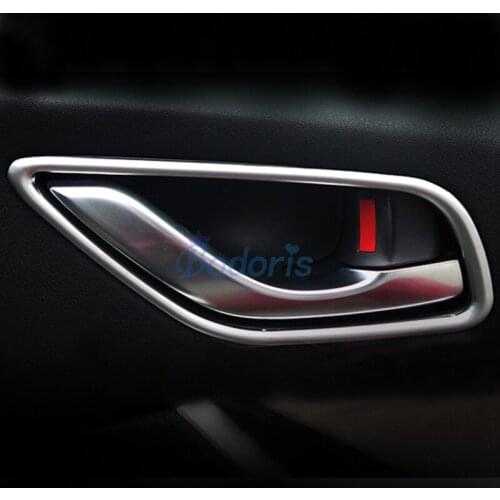 Accessories For Mazda Atenza 2013 2014 2015 2016 2017 Interior Door Handle Bowl Insert Trim Panel Chrome Car Styling