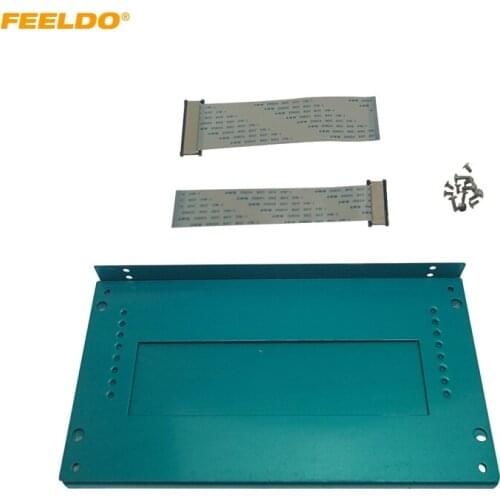 FEELDO Car Stereo Big Screen DVD Player Fascia Frame Adapter For Universal One Din Dash Audio Fitting Panel Frame Kit
