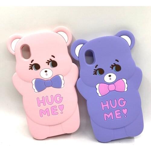 Honor 8S Case Soft Silicone Back Cover Cute Cartoon Bear Couples Phone Case on For Huawei Honor 8S KSE-LX9 8 S S8 Honor8S 5.71"