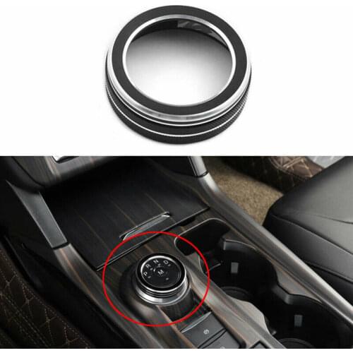 Black Aluminum Console Gear Shift Knob Cover Ring Fit For Ford Explorer 2020-2021 Car modification