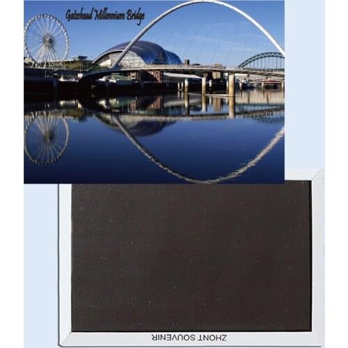 Gateshead Millennium Bridge, England, Magnetic refrigerator stickers, tourist souvenirs, small gifts 24773
