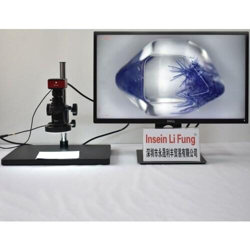 FHD SONY Sensor Measurement Camera HDMI Microscope Video 200X Magnifier Support U Disk Storage File Export Industrial Inspection