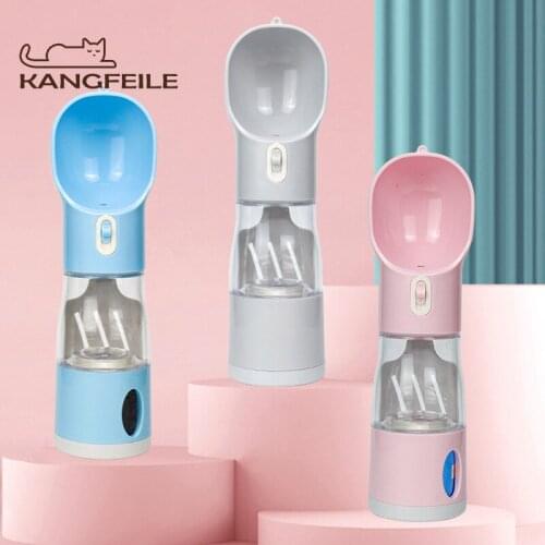 KANGFEILE Dog Water Bottle Dispenser Pet Feeders Bowls for Dogs Cats Portable Drinking Water Cup Pet Products D2349