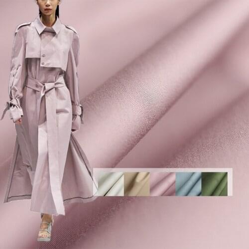 Red Raspberry Pure Colour Single-Yarn Drill Fabrics Garment Materials Women WIndcoat Pants DIY Sewing Cloth Freeshipping