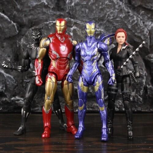 Marvel Legends Avengers Endgame Iron Man MK85 Rescue Pepper Potts Black Panther Black Widow 6" Action Figure Original Toys Doll