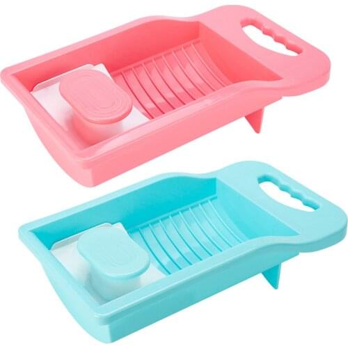 Mini Washboard Non-slip Household Clothes Washing Board Dormitory Washing Socks Underwear Lazy Artifact