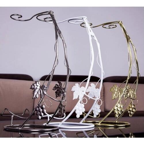 Fashion Top grade Wine Rack Wrought Iron Grape Wine Holder Household Red Wine Stand