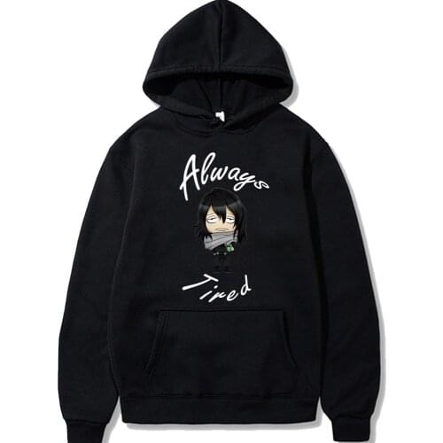 Always Tired My Hero Academia Shoto Aizawa Mens Hoodies Men funny Sweatshirt Male
