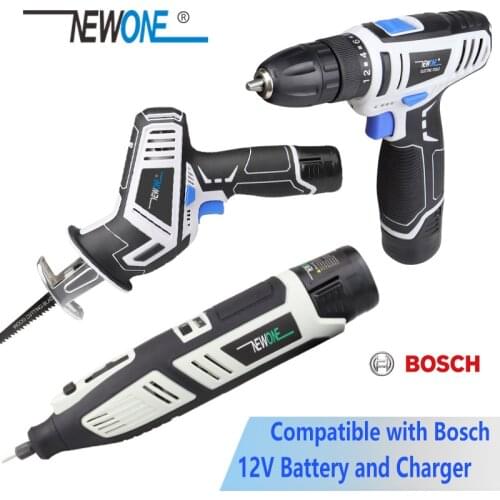 NEWONE Grinding and Polish Electric Rotary Tool with Variable-Speed & Accessories Kits compatible with Bosc'hs battery charger