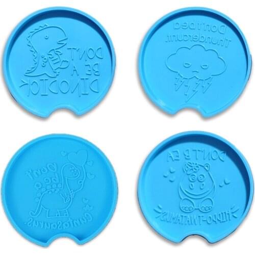 Coaster Epoxy Resin Mold Tray Plate Cup Mat Pad Silicone Mould DIY Crafts Decor 85LF