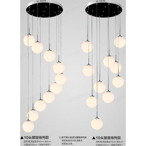 Staircase Pendant lights Vine general modern minimalist dining room light stairs and creative personality of complex rotary ZCL