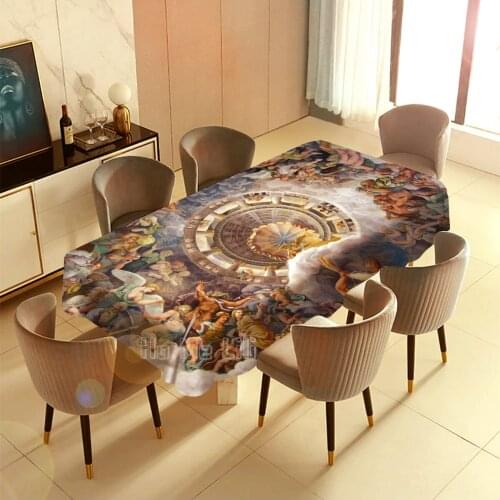 Full Moon In Taurus Halloween Christina Astrology Tablecloth Indoor Outdoor Art Decor