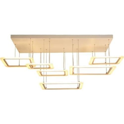 Modern LED remote control chandelier bedroom living room dining room corridor fashion Indoor geometric led chandelier 220V 230V