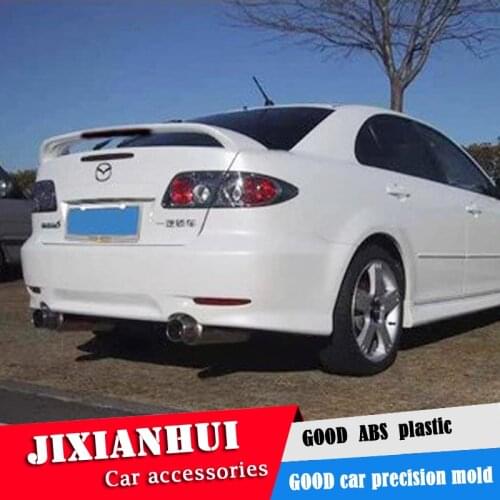 For Mazda 6 Spoiler 2006-2013 Mazda6 Sedan DKDD Spoiler ABS plastic Material Car Rear Wing Color Rear Spoiler
