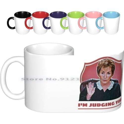 Judge Judy Ceramic Mugs Coffee Cups Milk Tea Mug Judge Judy Judy Sheindlin Judge Judgemental Im Judging You Judy The Peoples