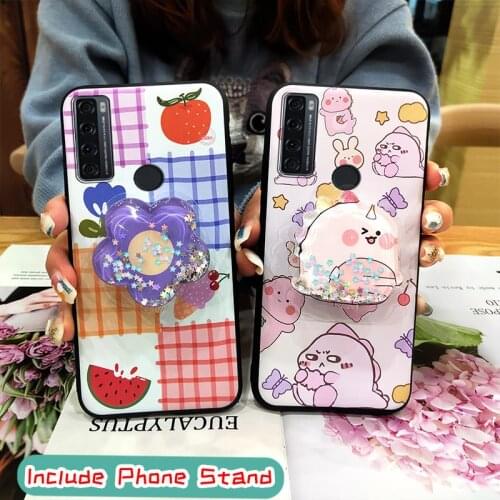 Drift sand Durable Phone Case For TCL 20 SE Anti-dust Cartoon Cute Silicone Waterproof