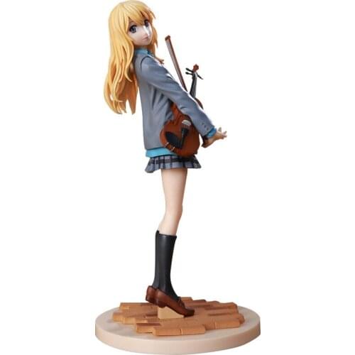Your Lie in April 20cm Miyazono Kaori Uniforms violin anime figures sexy girl figure PVC figure toy Collection Model Doll Gift