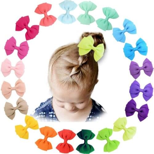 New Candy Colors Fashion Lovely Children Gilrs Sweet Bow Hair Clips Hairpins Cute Corss Hair Accessories Headwear Ornament