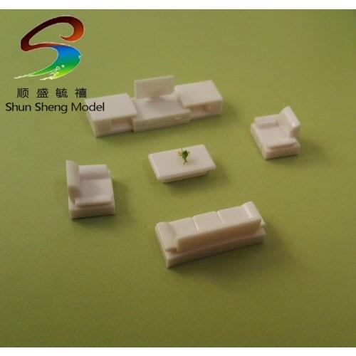 10set Inner Landscape Scenery Model Sofa for layout design scale 1:50