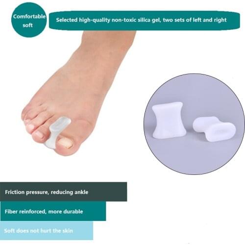 2Pcs Bone Thumb Valgus Protector Silicone Foot Finger Toe Separator Bunion Adjuster Hallux Valgus Corrector Pedicure Feet Care