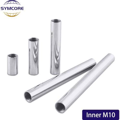 2pcs Inner M10 female thread both ends have 10mm inner thread hollow rod floor lamp table lamp photography lamp straight tube