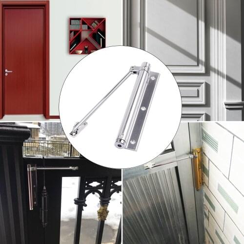 Automatic Door Closer Adjustable Space Aluminum Surface Mounted Home Door Hardware Fittings Door Spring Adjustable Lock