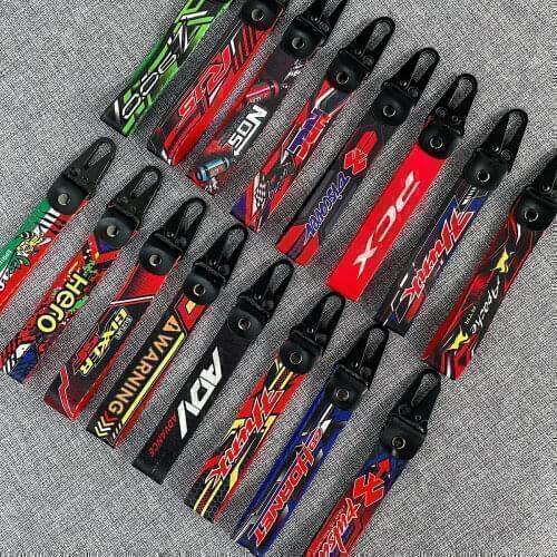 Car KeyChain Durable Key Strap Motorcycle Keyring Phone Lanyard For kawasaki Monster Ninja Yamaha YZF Honda CBR KTM DUKE