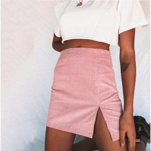 Vinatge velvet mini skirt women casual pink short skirt beach boho chic skirt elegant office skirt 2020 plus size