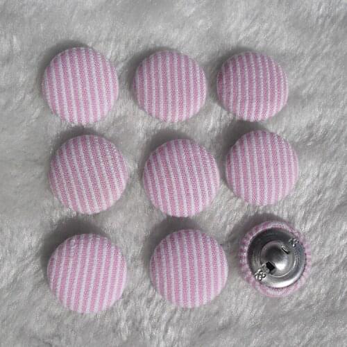 Free shipping 100pcs/lot 20mm 2cm diy pink handmade handicraft cover button cloth covered buttons component with shank E238