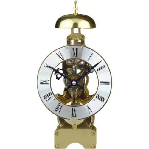 Luxury Copper Desk Clock Gold Metal Table Clock Silent Vintage Pendulum Clock Watch Home Accessories Living Room Gift Ideas