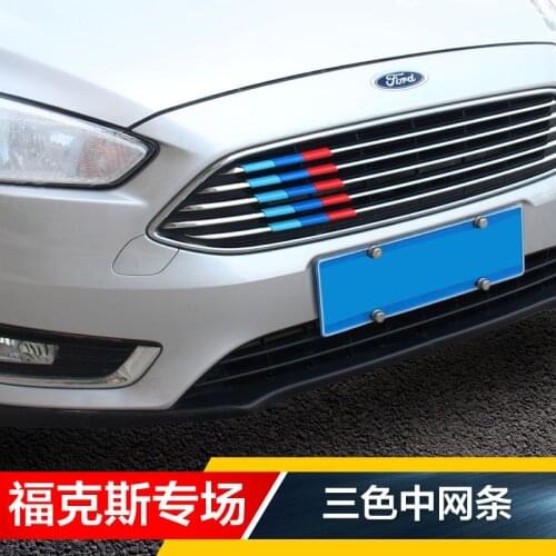 For Ford Focus 2015 2016 2017 2018 Car-styling trim grille decorative bright strip sticker