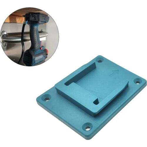 1pcs Battery Mounts Holder for Makita/Bosch 18v Storage Shelf Rack Stand Slots Hanger Cordless Electric Drill Battery Tools