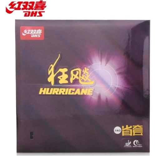 DHS Original Provincial Hurricane 3 Table Tennis Rubber Ping Pong Pimples In With Sponge Tenis De Mesa