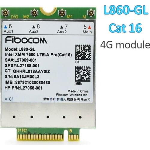 Fibocom L860-GL 4G LTE Module SPS#L27188-001 4G Card For HP Elitebook X360 830 840 850