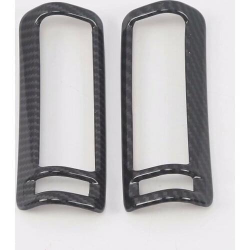 For Porsche Cayenne 2018 2019 2020 Car B Pillar Air Conditioning Vent Frame Covers AC Outlet Sticker Trim Accessories