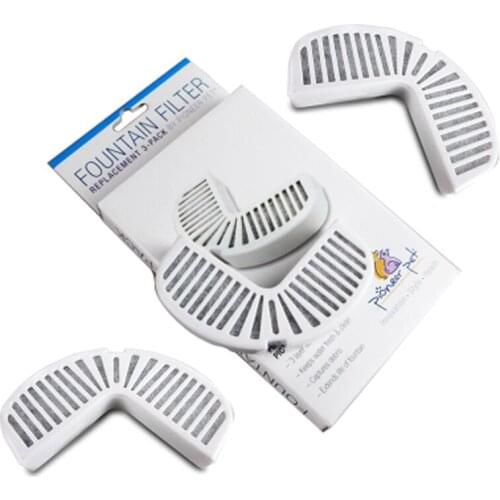 Pet Fountain Filter Activated Carbon Filter Drink Dish Filter Cat Dog Kitten Pet Bowl Mat for Automatic water drinking fountain