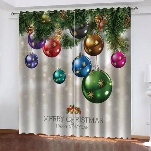 Photo 3D Curtains for Living Room Window curtains christmas curtains soundproof windproof curtains