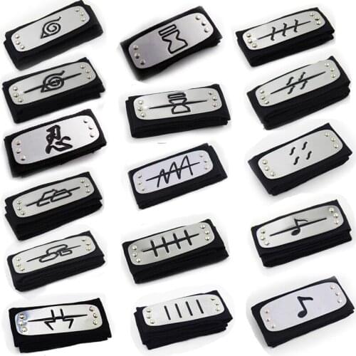 Cosplay Accessories Rebellious headband Guard Anime Cosplay Decoration Props Uchiha Ninja Warrior Belt Flapper Headwear