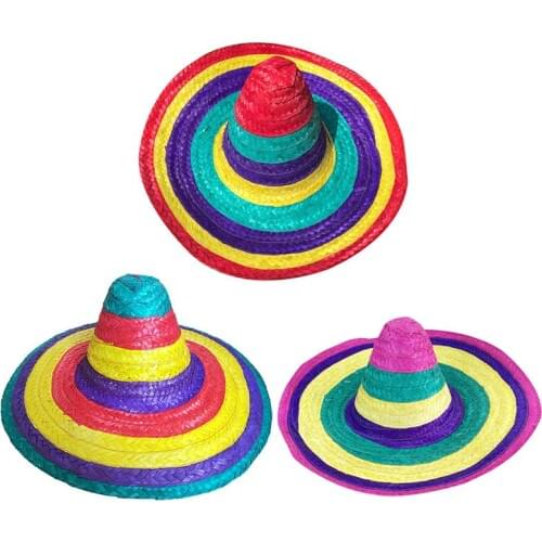 Mexican Hat Creative Fashion Sombrero Hat Decorative Straw Hat Party Costume Accessories Photography Props
