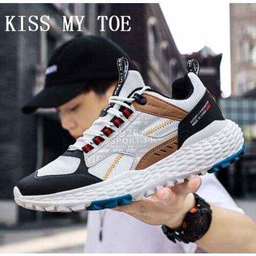 2021 Casual Breathable Old Dad Chunky Mesh Shoes For Men Sneakers Zapatos De Hombre Sport Boys Flat Tenis Masculino Vulcanized