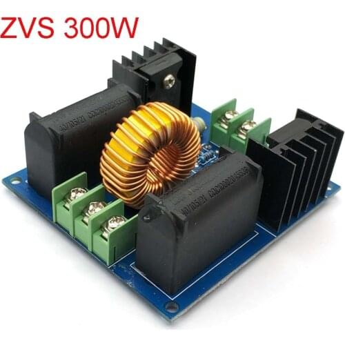 12-30V 60-300W ZVS Tesla Coil Driver Genrator Board High Voltage Discharge Flyback Generate Module Long Arc 10A