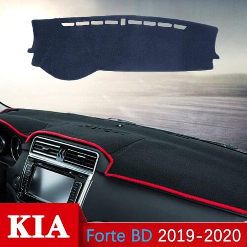 For KIA Forte 2019 2020 BD Anti-Slip Mat Dashboard Cover Pad Sunshade Dashmat Protect Carpet Car Accessories Cerato K3 Vivaro